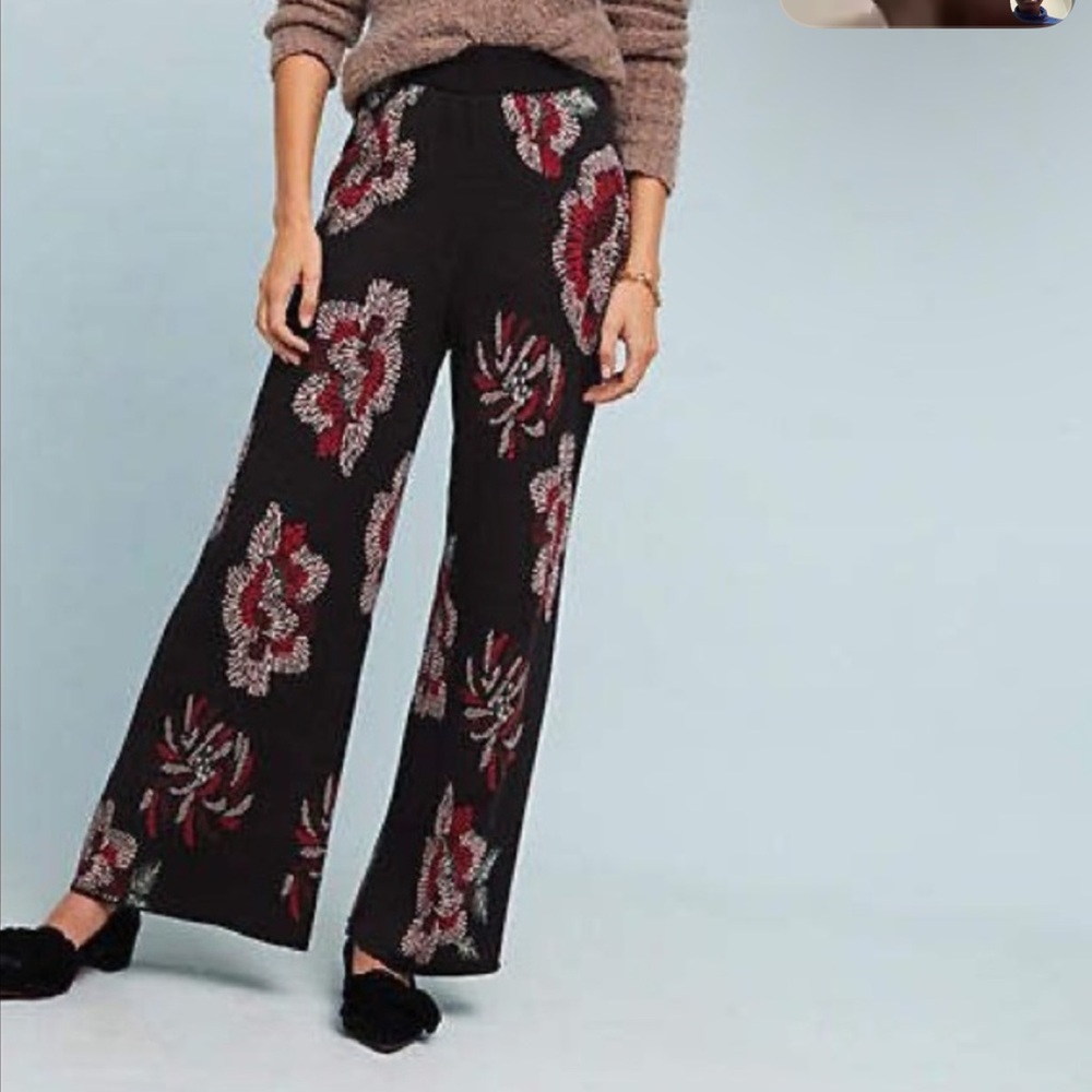 Anthropologie Women’s Laia Floral Sweater Pants